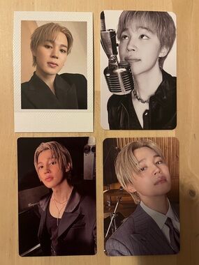Set of four OFFICIAL Jimin of BTS photocards - Arirang